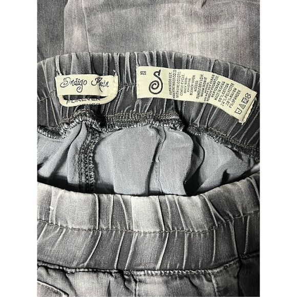 Indigo Rein Forever Black Stonewash Denim Joggers Size Small - Picture 4 of 4